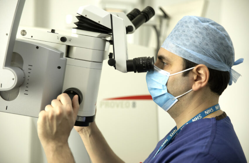 Ophthalmology slider